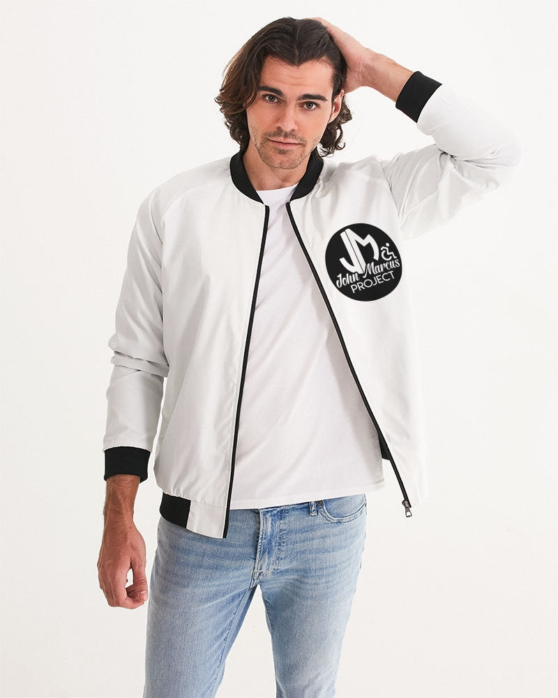 John Marcus - Black & White Men's Bomber Jacket