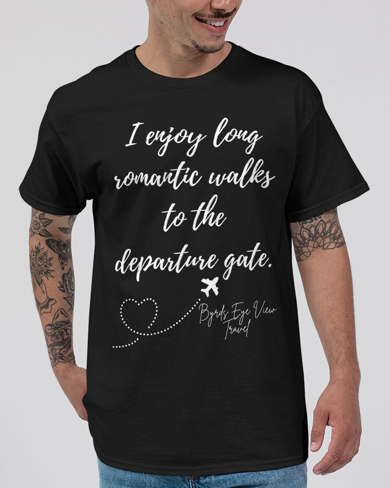 Romantic Walk - White Font Unisex Ultra Cotton T-Shirt | Gildan