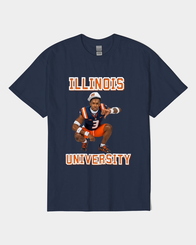 Illinois - 4 Front Unisex Heavy Cotton T-Shirt | Gildan