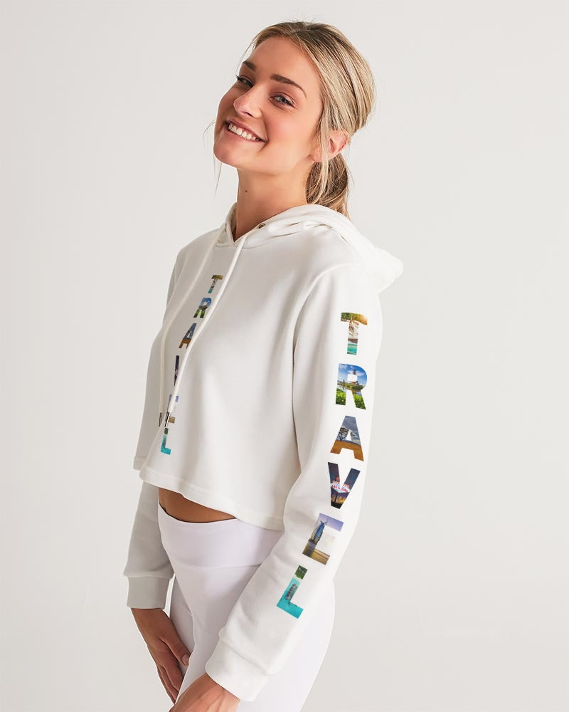 Travel - 2 Women's Cropped Hoodie