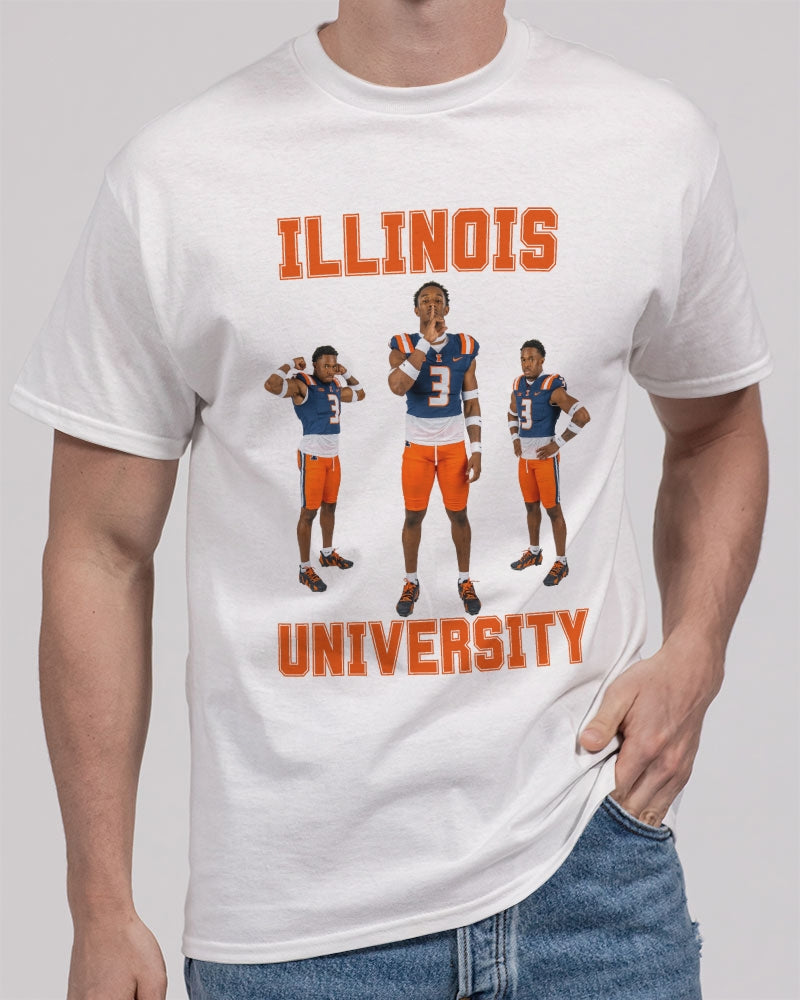 Illinois - 6 Front Unisex Heavy Cotton T-Shirt | Gildan