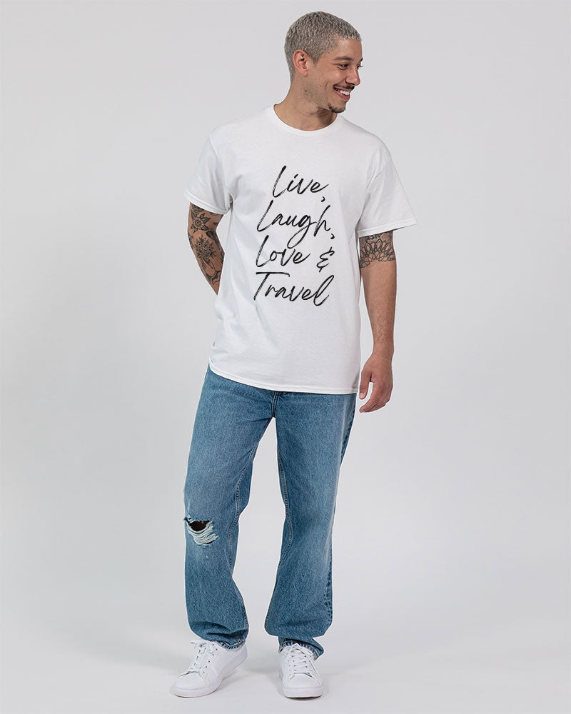 Live, Laugh, Love... - Black Font Unisex Ultra Cotton T-Shirt | Gildan