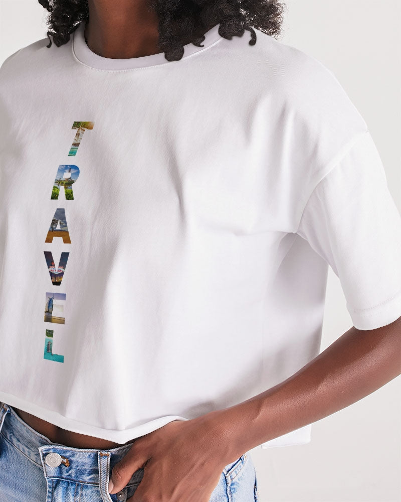 Travel - 2 Women's Lounge Cropped Tee