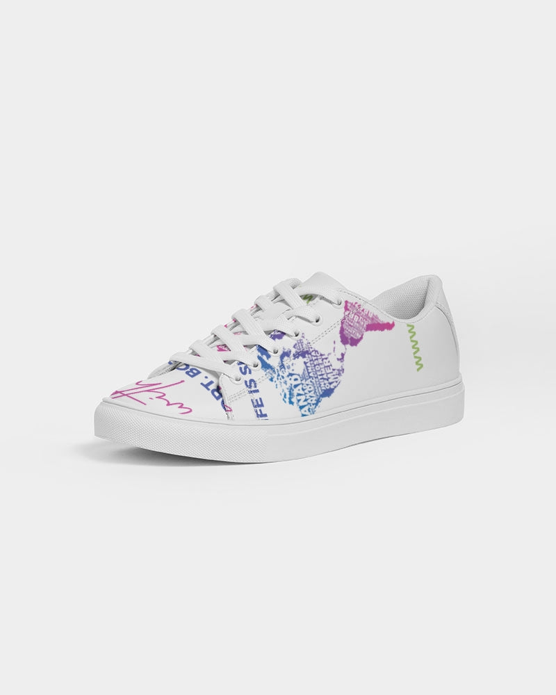 Travel with Centoria T-Shirt Men's Faux-Leather Sneaker