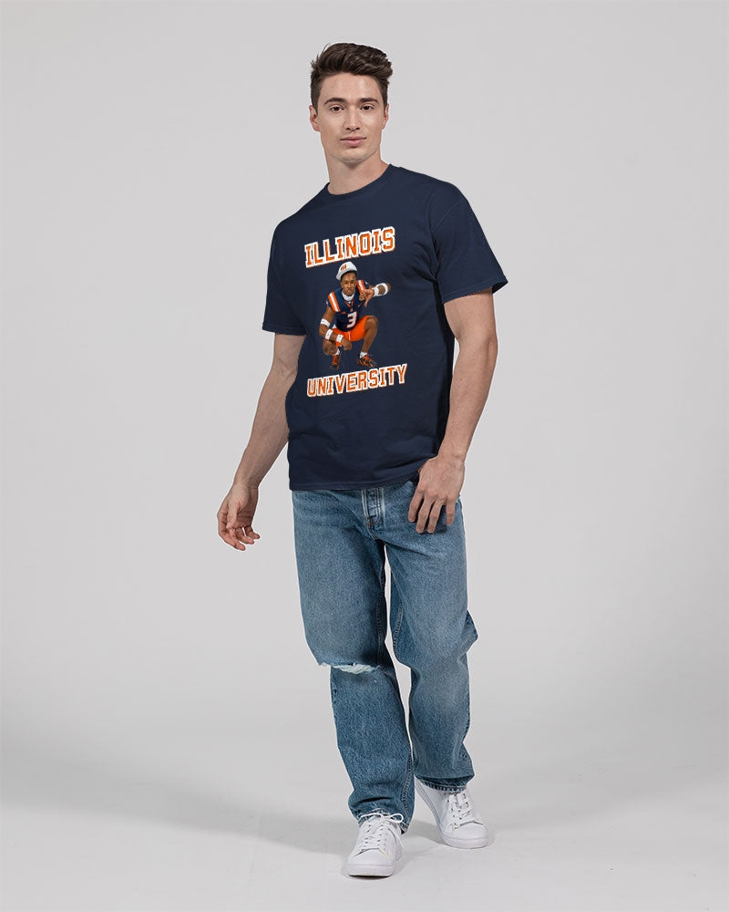 Illinois - 4 Front Unisex Heavy Cotton T-Shirt | Gildan