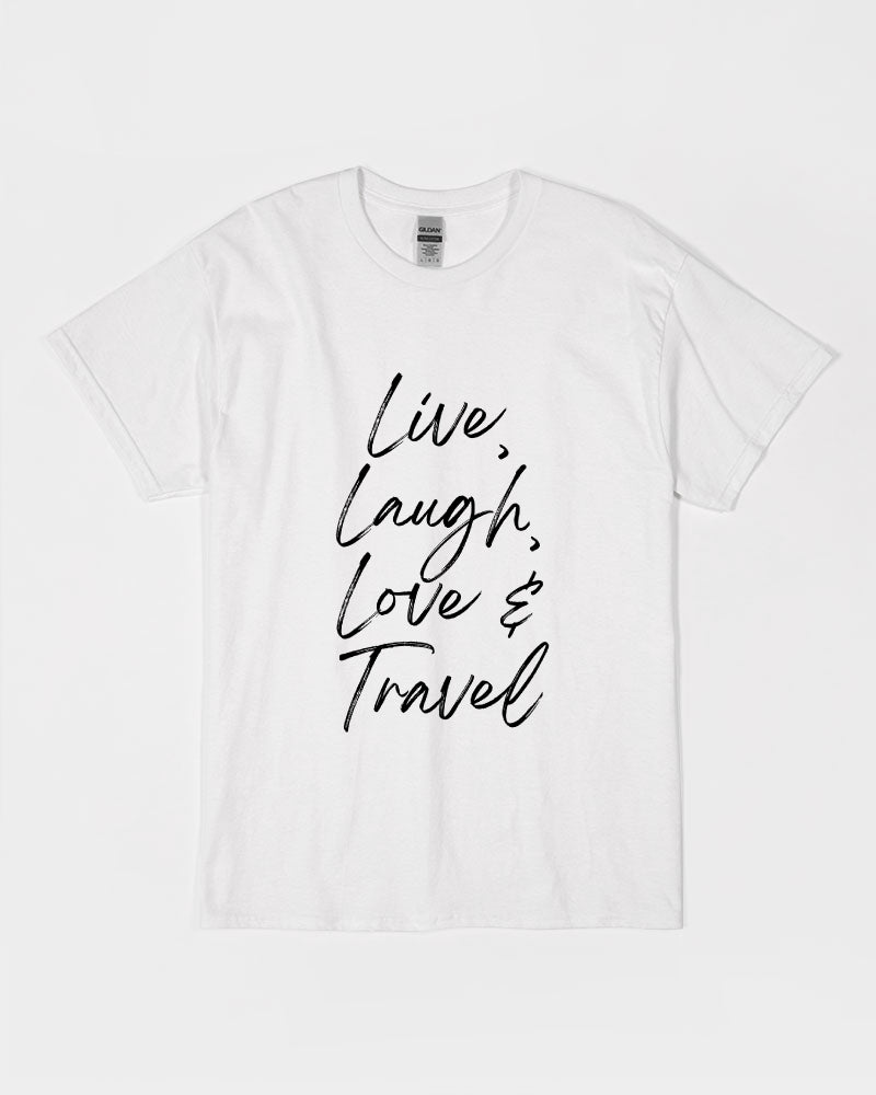 Live, Laugh, Love... - Black Font Unisex Ultra Cotton T-Shirt | Gildan