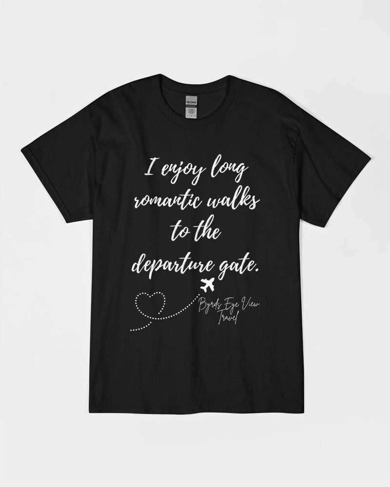 Romantic Walk - White Font Unisex Ultra Cotton T-Shirt | Gildan