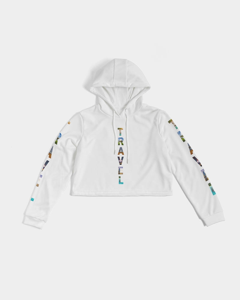 Travel - 2 Women's Cropped Hoodie