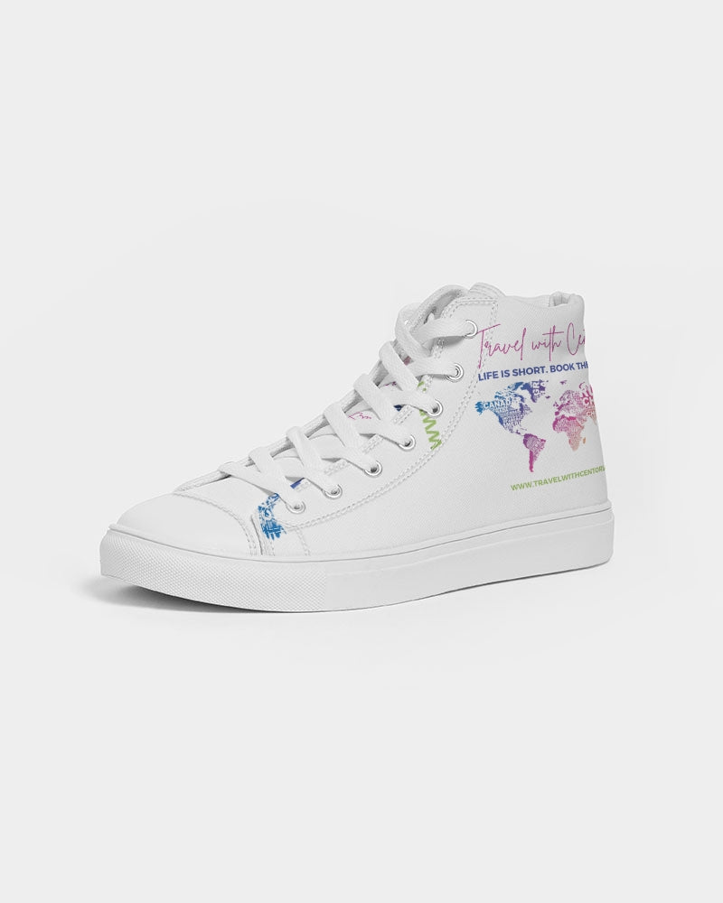 Travel with Centoria T-Shirt Women's Hightop Canvas Shoe
