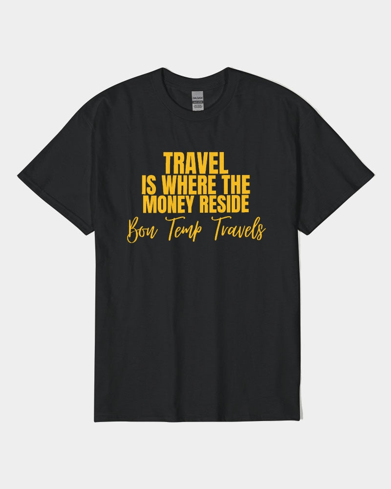 Adrian Ford - Travel Is Where... Unisex Heavy Cotton T-Shirt | Gildan