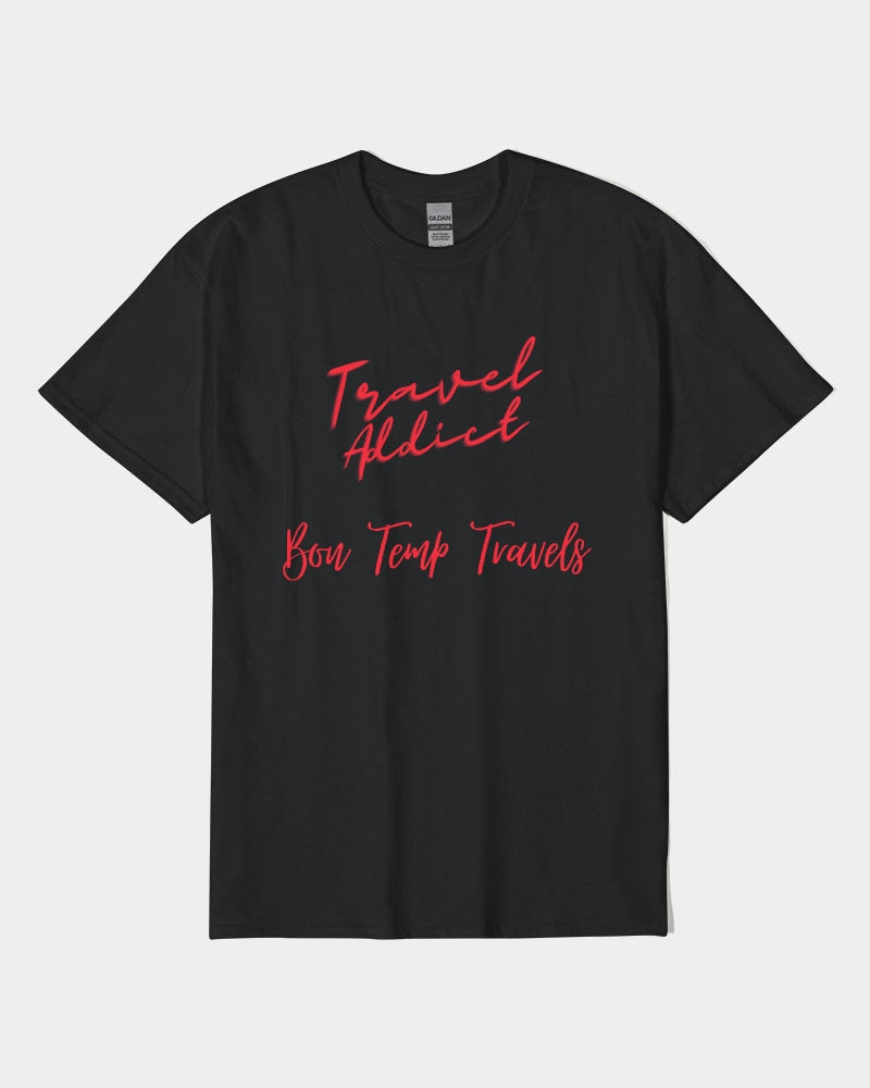 Adrian Ford - Travel Addict Unisex Heavy Cotton T-Shirt | Gildan