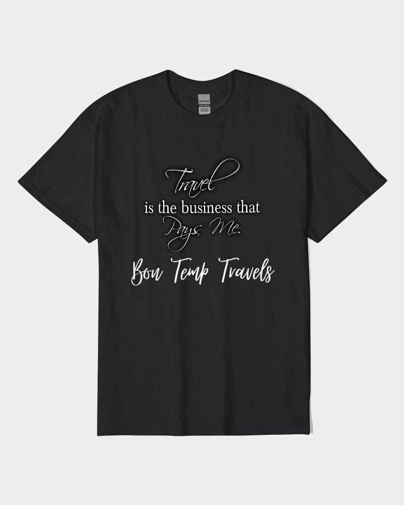Adrian Ford - Travel is the business that Pays Me - 1 Unisex Heavy Cotton T-Shirt | Gildan