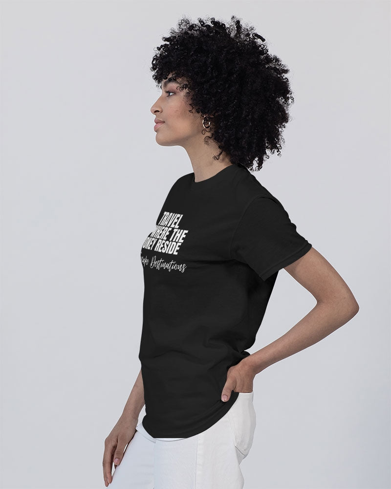 TRAVEL IS THE WHERE - OSEPHA Unisex Heavy Cotton T-Shirt | Gildan