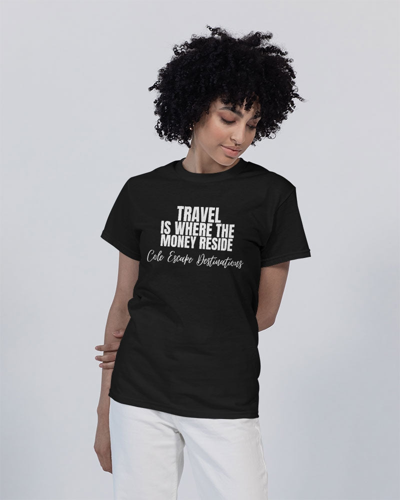 TRAVEL IS THE WHERE - OSEPHA Unisex Heavy Cotton T-Shirt | Gildan