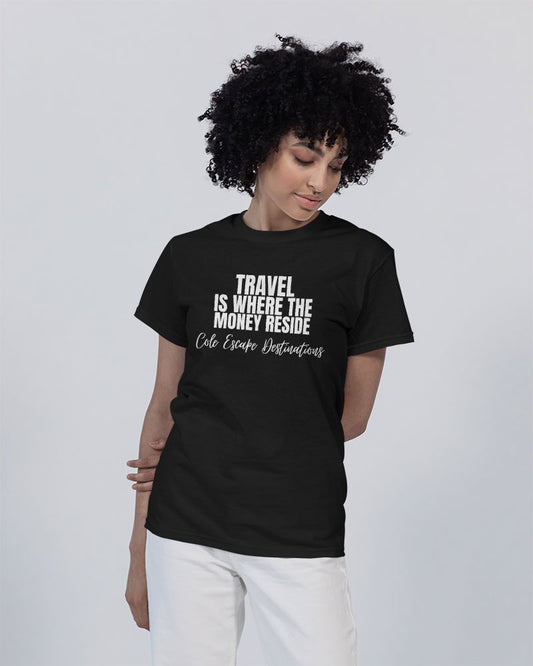TRAVEL IS THE WHERE - OSEPHA Unisex Heavy Cotton T-Shirt | Gildan