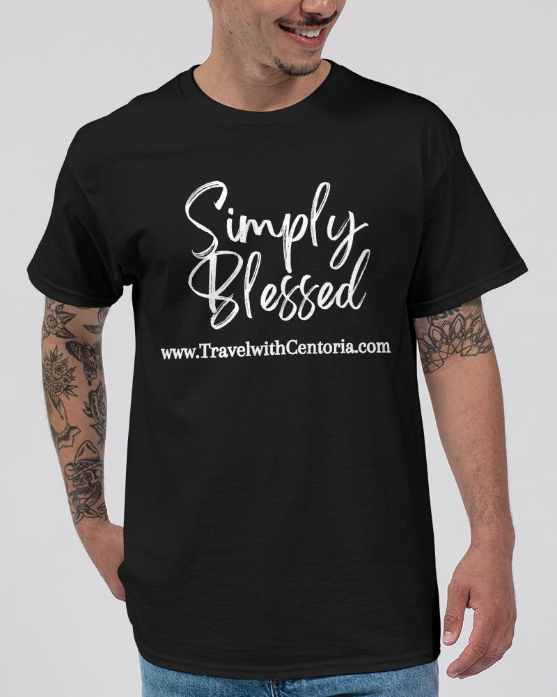 Simply Blessed White Font Unisex Ultra Cotton T-Shirt | Gildan