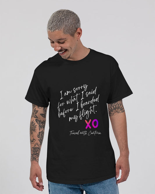 I'm Sorry - White Font Unisex Ultra Cotton T-Shirt | Gildan