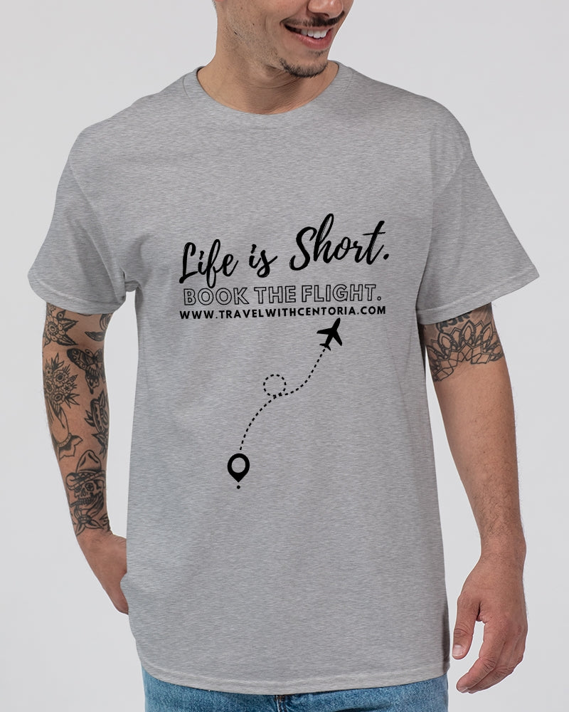 Life is Short - Gray Shirt / Black Font Unisex Ultra Cotton T-Shirt | Gildan