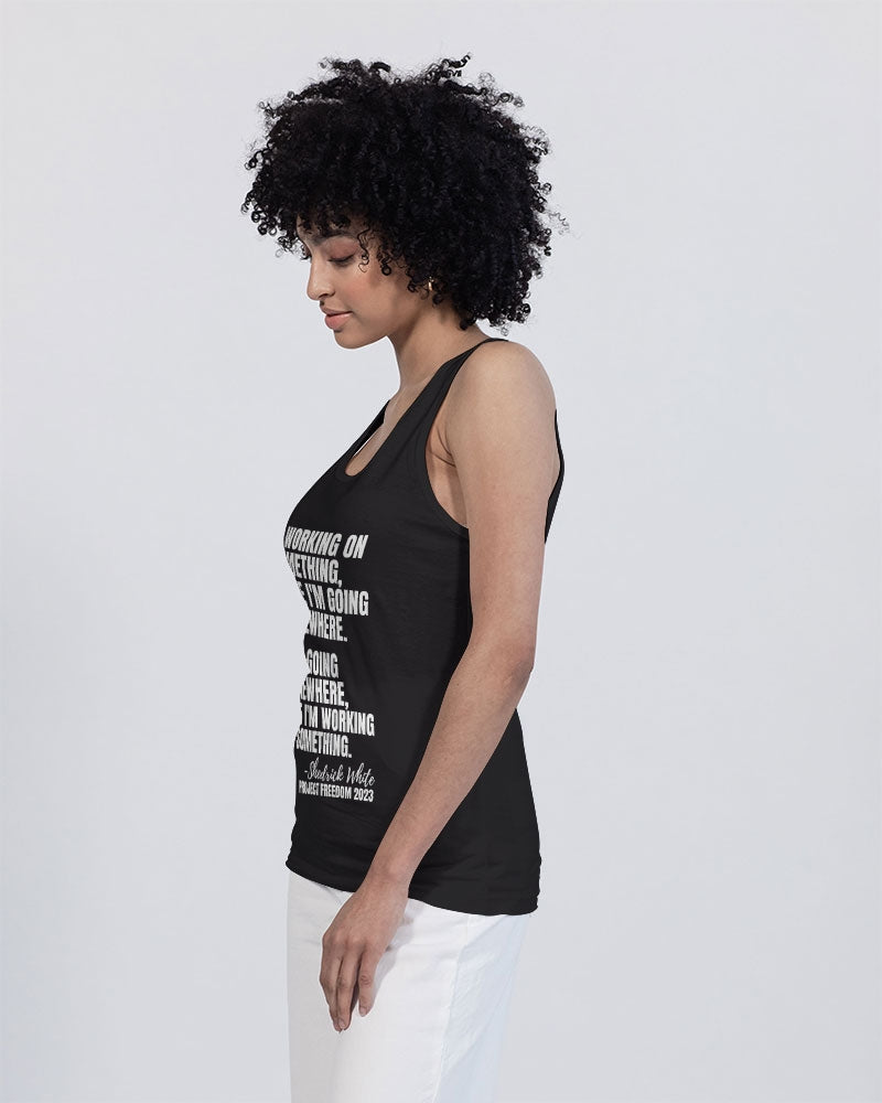 I'm Working On Something - White Unisex Jersey Tank | Bella + Canvas