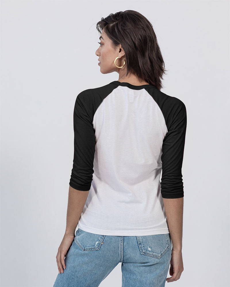 Global Girl Travel Unisex Three-Quarter Sleeve Baseball Tee | Bella + Canvas