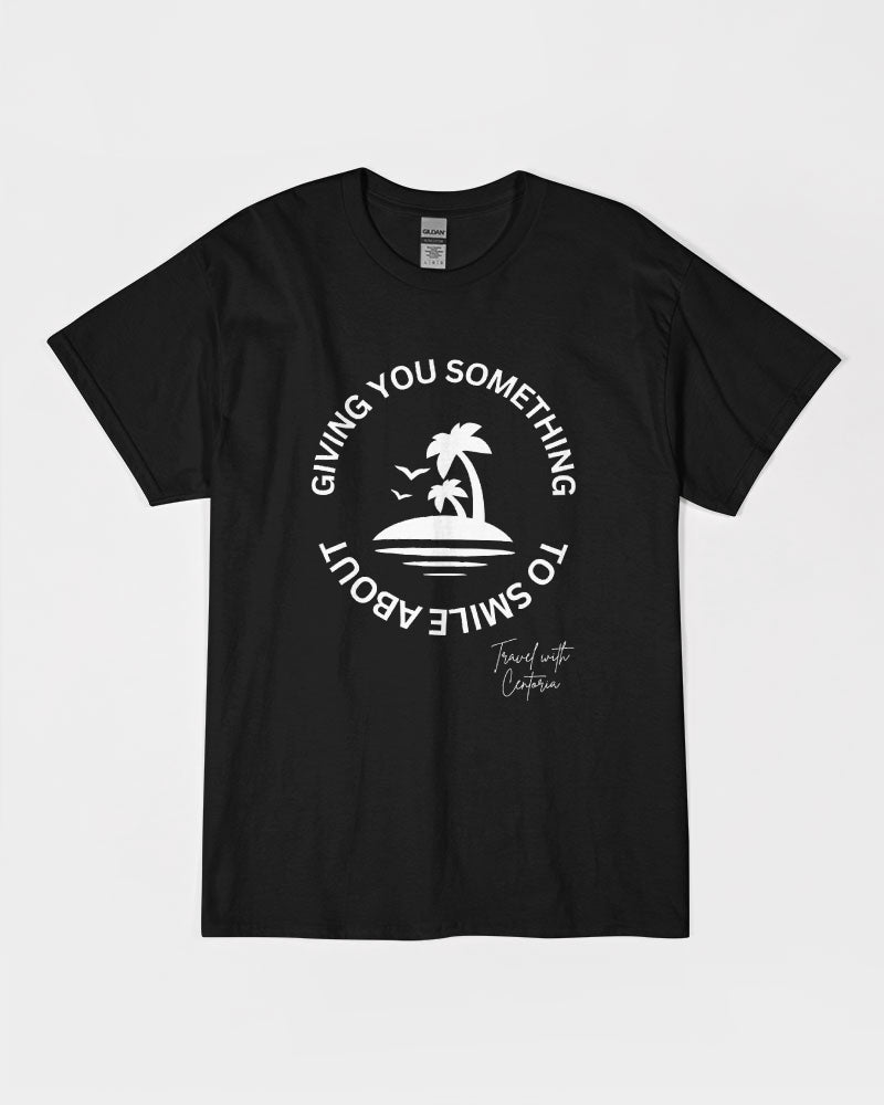 Smile - White Font Unisex Ultra Cotton T-Shirt | Gildan
