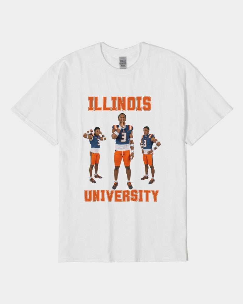 Illinois - 6 Front Unisex Heavy Cotton T-Shirt | Gildan