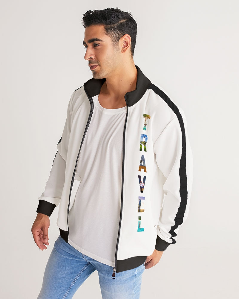 Travel - 2 Men's Stripe-Sleeve Track Jacket