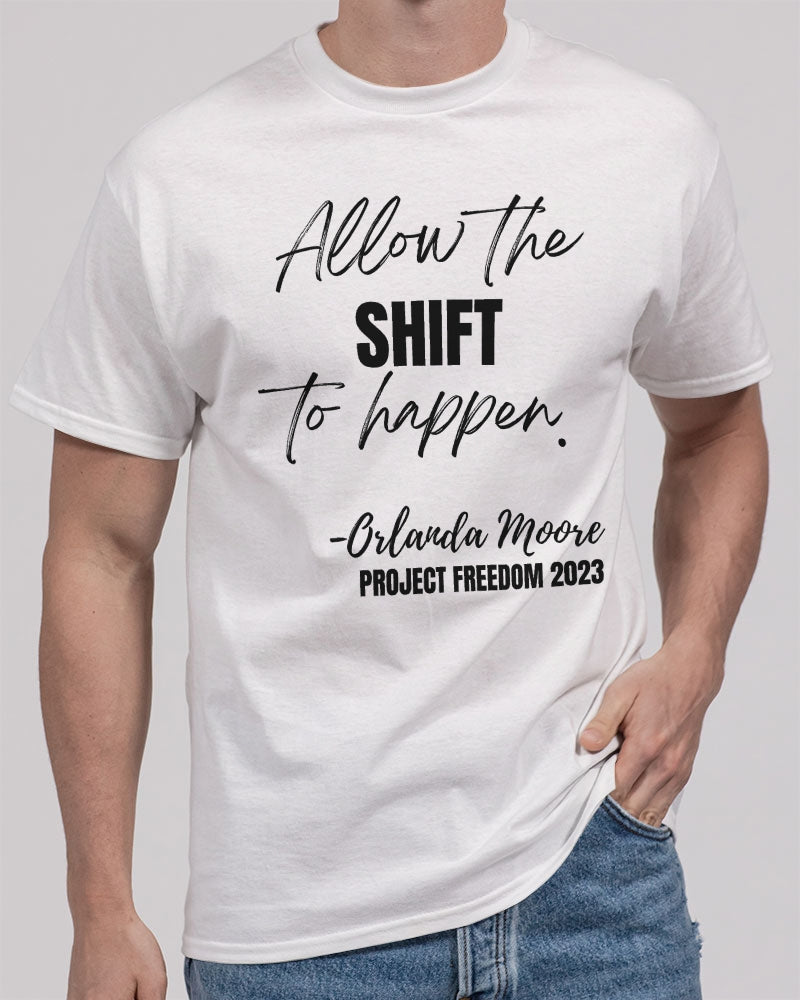 Allow the SHIFT to happen - Black Unisex Heavy Cotton T-Shirt | Gildan