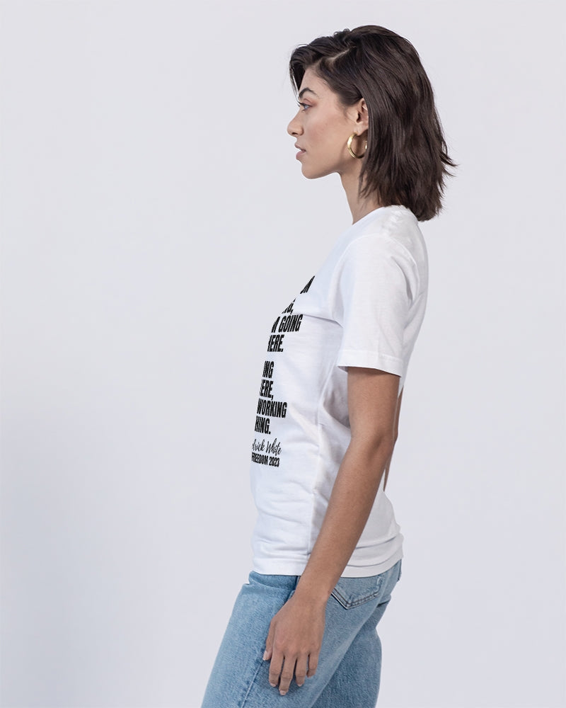 I'm Working On Something Unisex Jersey V-Neck Tee | Bella + Canvas