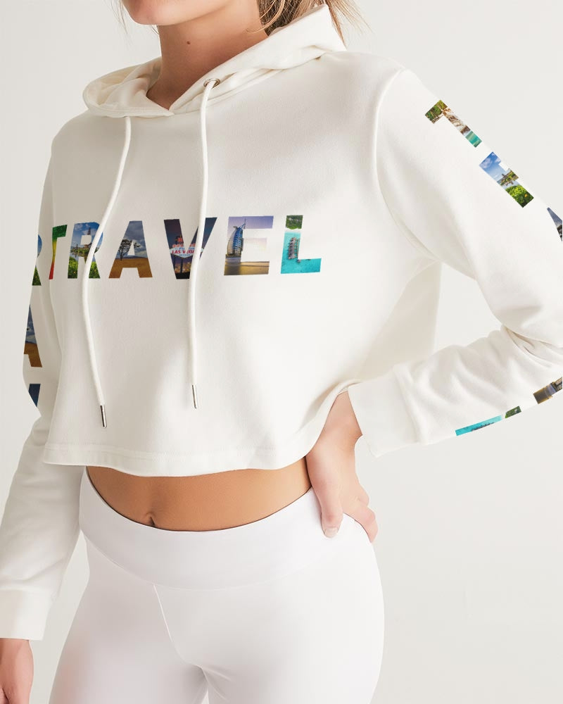 Travel - 1 Women's Cropped Hoodie