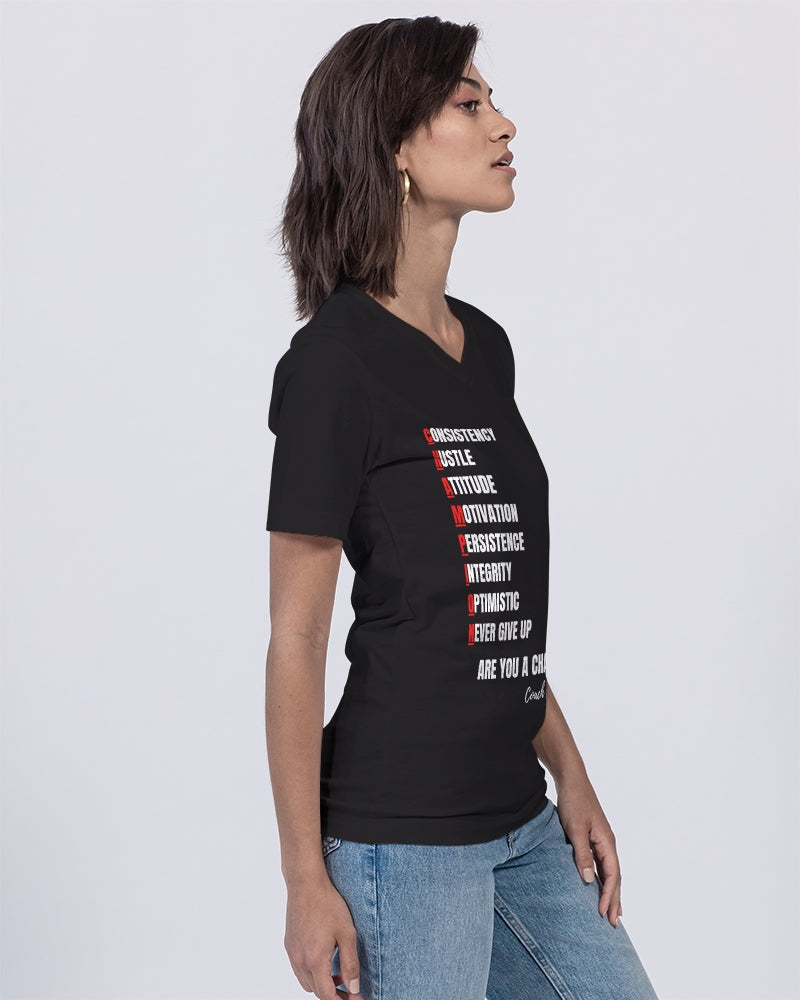 CHAMPION Unisex Jersey V-Neck Tee | Bella + Canvas