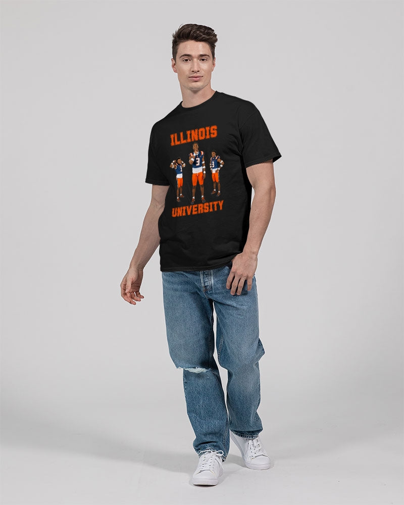 Illinois - 6 Front Unisex Heavy Cotton T-Shirt | Gildan