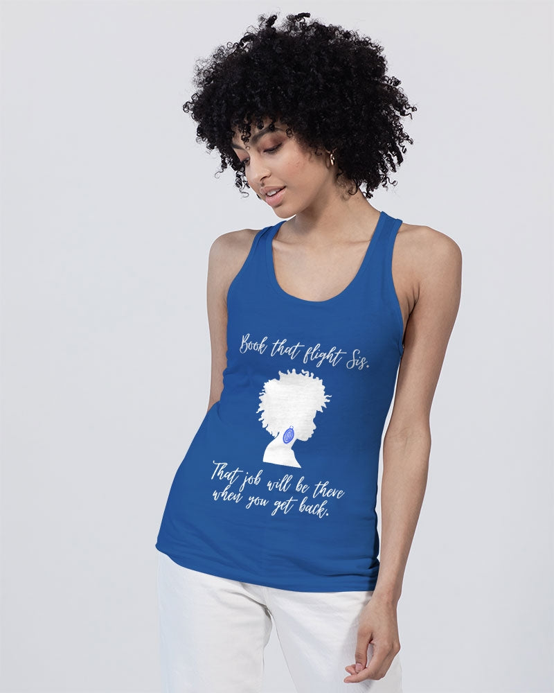 Book That Flight Sis. - Royal Unisex Jersey Tank | Bella + Canvas