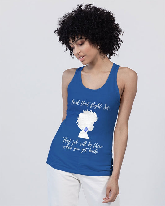 Book That Flight Sis. - Royal Unisex Jersey Tank | Bella + Canvas