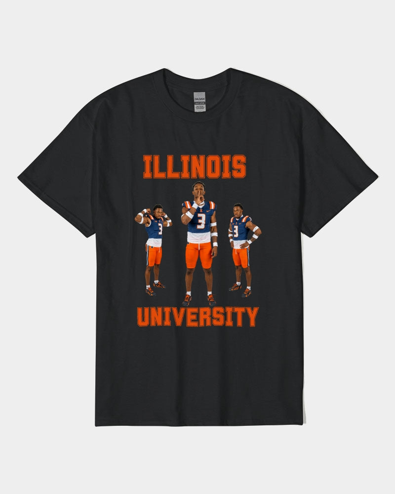 Illinois - 6 Front Unisex Heavy Cotton T-Shirt | Gildan