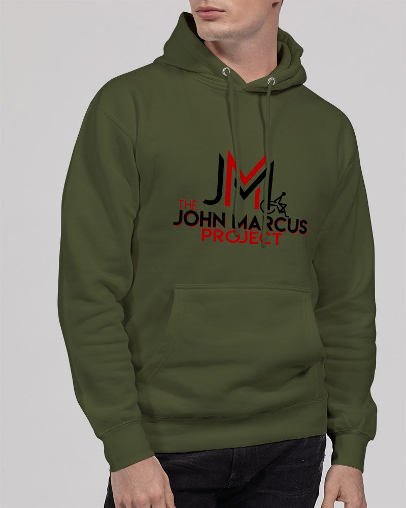 John Marcus - Black & Red Unisex Premium Pullover Hoodie | Lane Seven