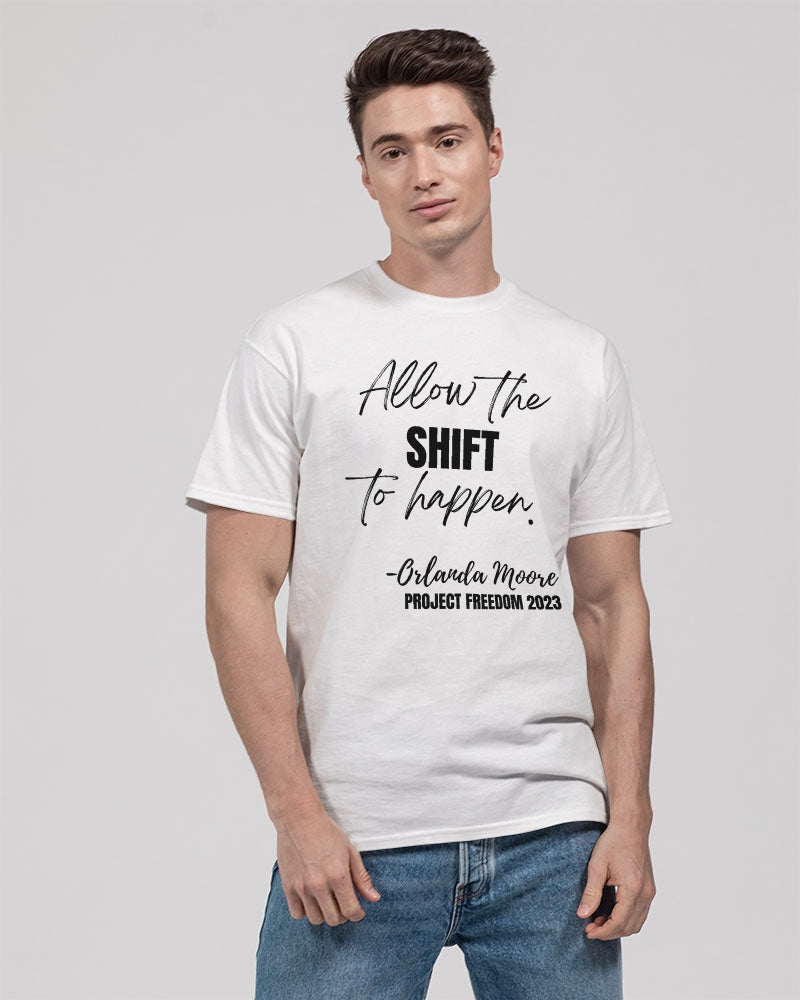 Allow the SHIFT to happen - Black Unisex Heavy Cotton T-Shirt | Gildan
