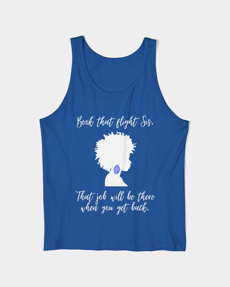 Book That Flight Sis. - Royal Unisex Jersey Tank | Bella + Canvas