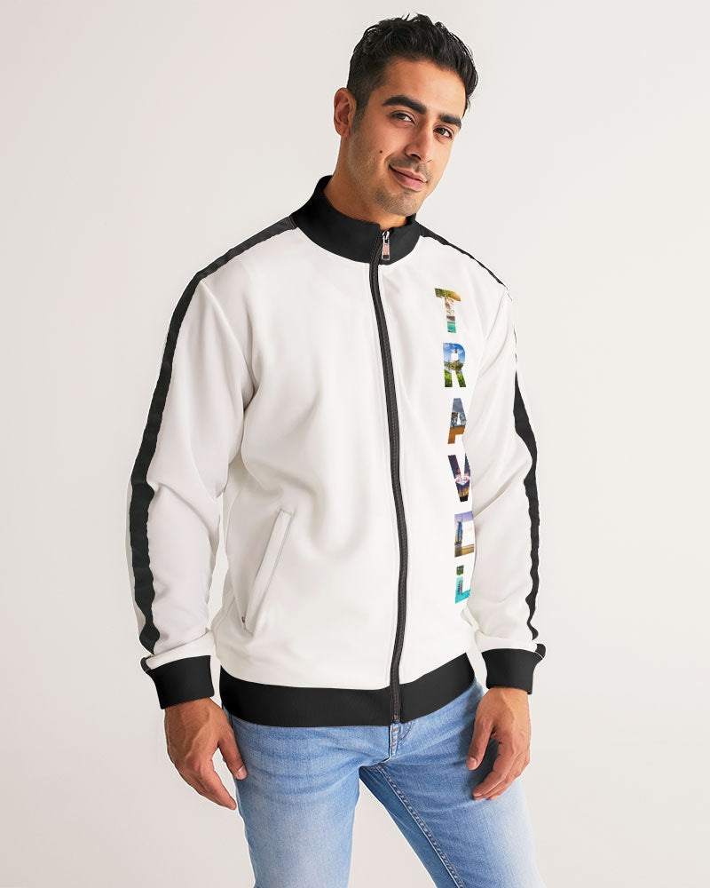 Travel - 2 Men's Stripe-Sleeve Track Jacket