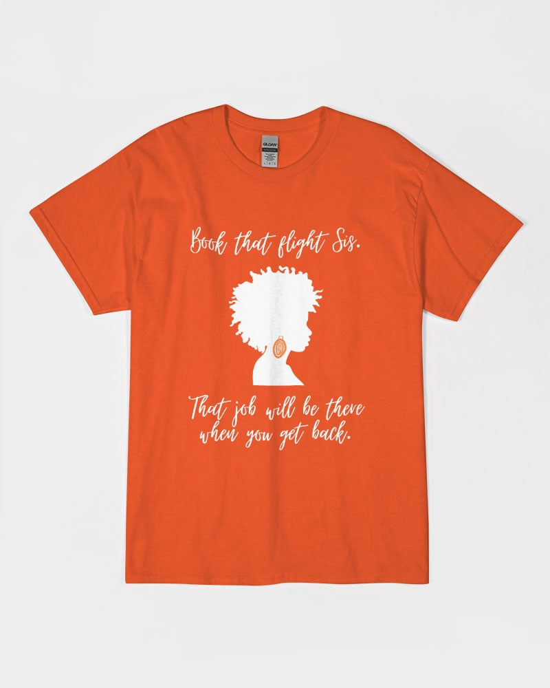 Book That Flight Sis. - Orange Unisex Ultra Cotton T-Shirt | Gildan