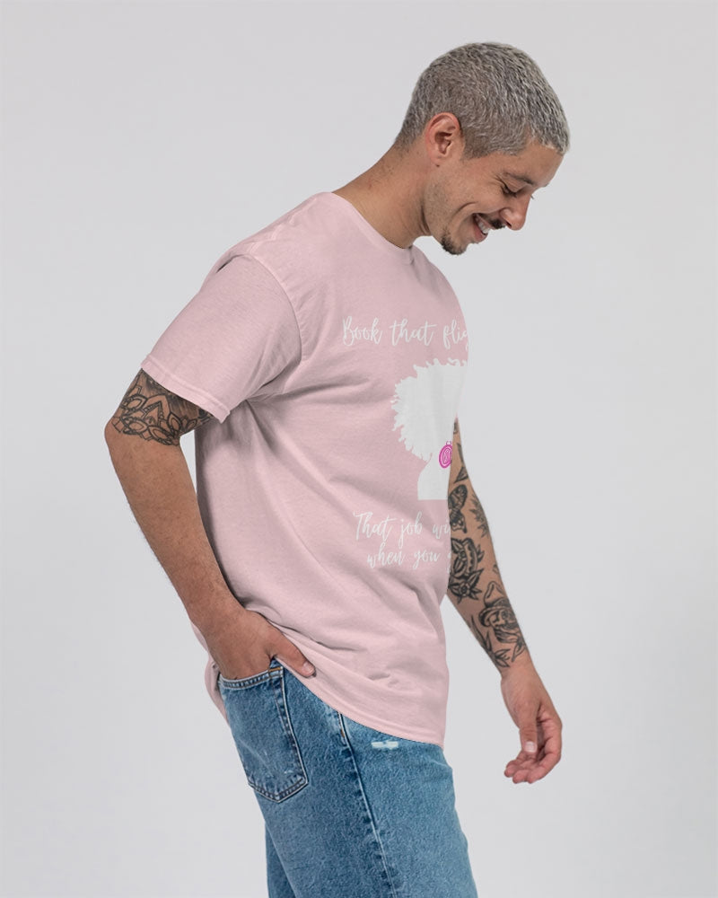 Book That Flight Sis. - White Font Unisex Ultra Cotton T-Shirt | Gildan