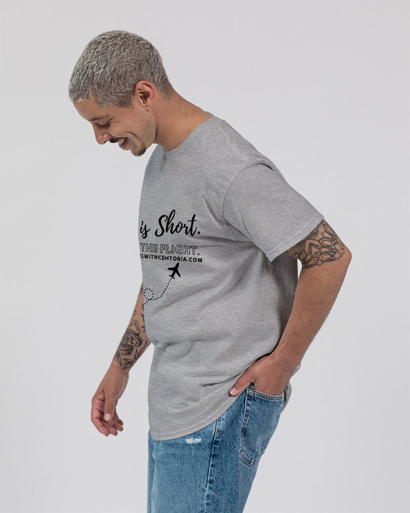 Life is Short - Gray Shirt / Black Font Unisex Ultra Cotton T-Shirt | Gildan