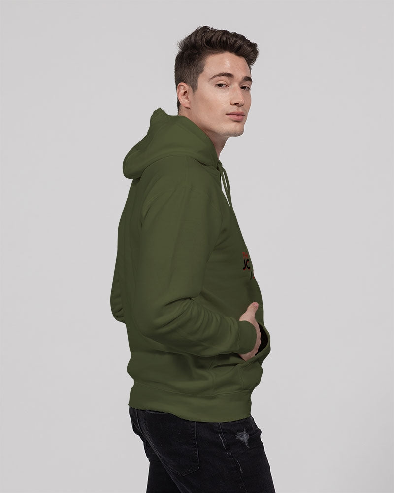 John Marcus - Black & Red Unisex Premium Pullover Hoodie | Lane Seven