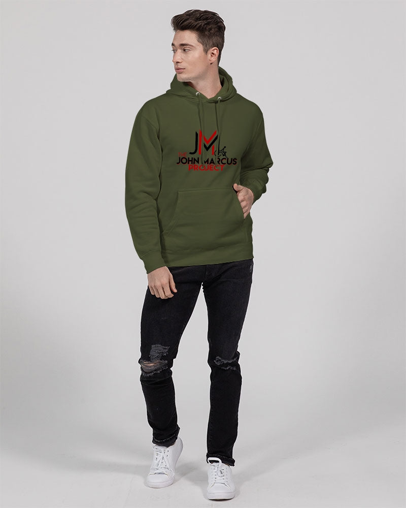 John Marcus - Black & Red Unisex Premium Pullover Hoodie | Lane Seven