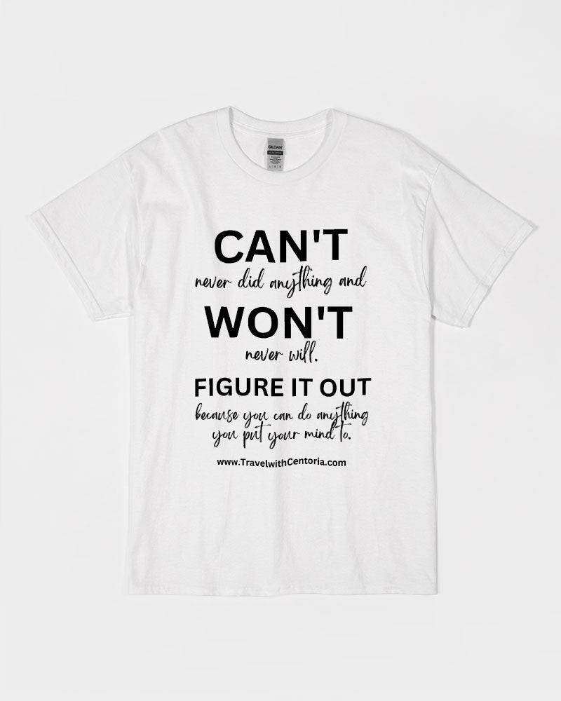 Figure It Out - Black Font Unisex Ultra Cotton T-Shirt | Gildan