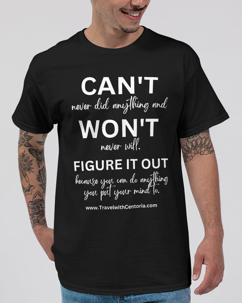 Figure It Out - White Font Unisex Ultra Cotton T-Shirt | Gildan
