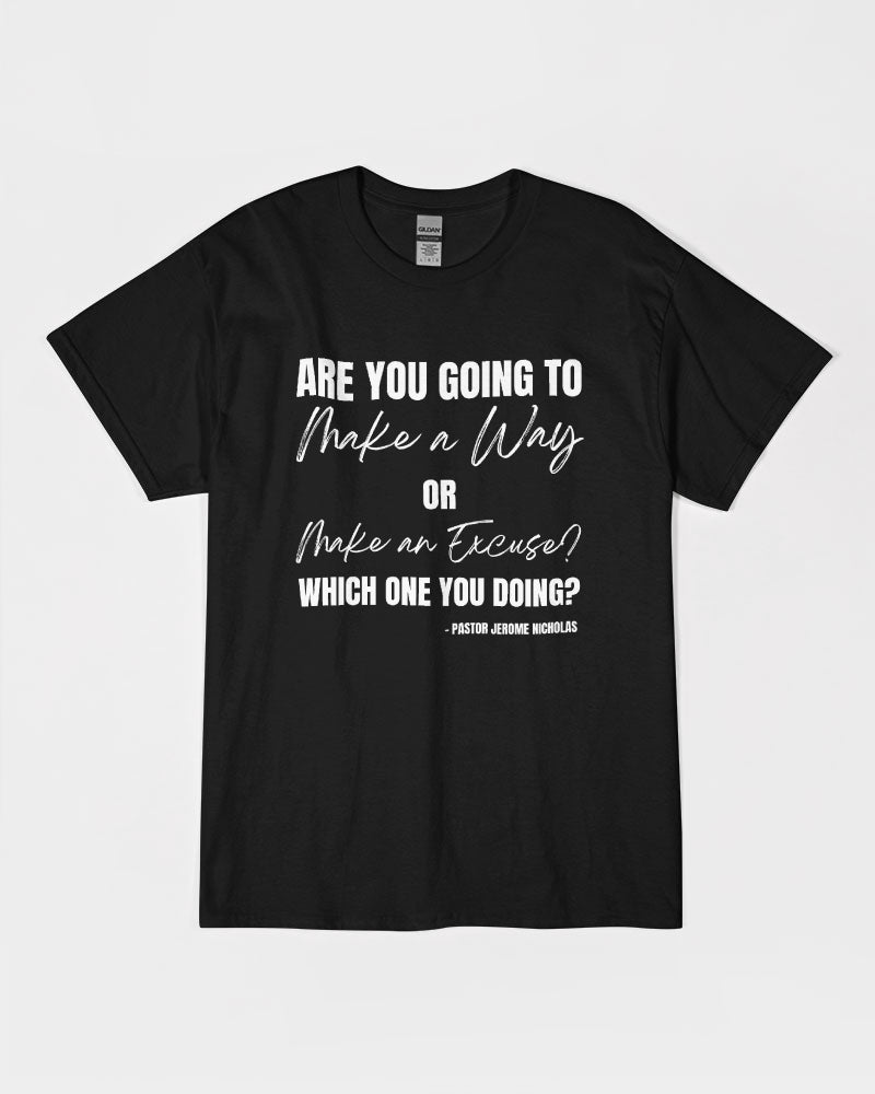 Make A Way - White Font Unisex Ultra Cotton T-Shirt | Gildan