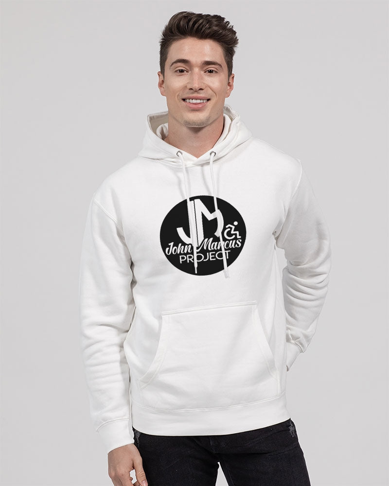 John Marcus - Black & White Unisex Premium Pullover Hoodie | Lane Seven