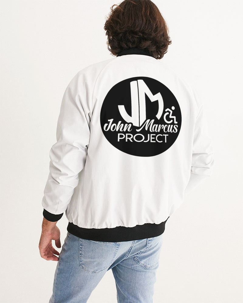 John Marcus - Black & White Men's Bomber Jacket