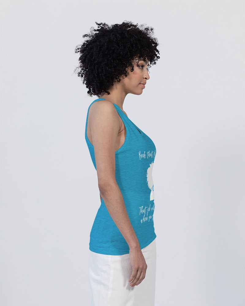 Book That Flight Sis. - Ocean Blue Unisex Jersey Tank | Bella + Canvas
